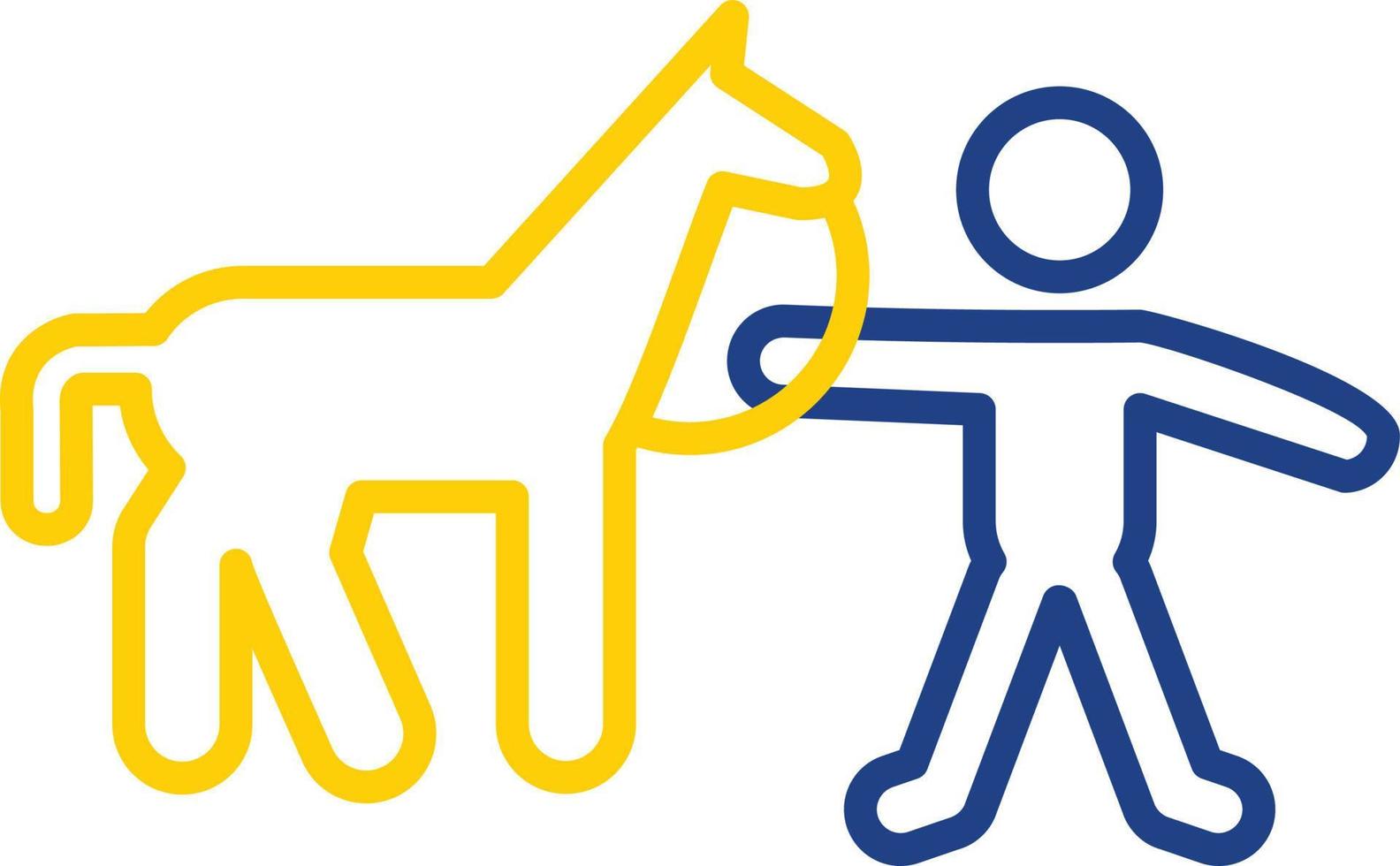 Horse Rider Vector Icon Design