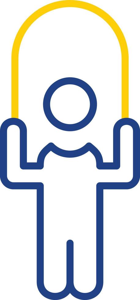 Person skipping rope Vector Icon Design