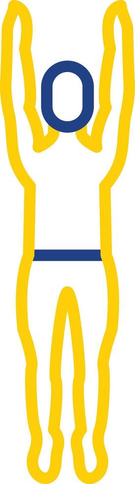 Mountain Pose Upward Vector Icon Design