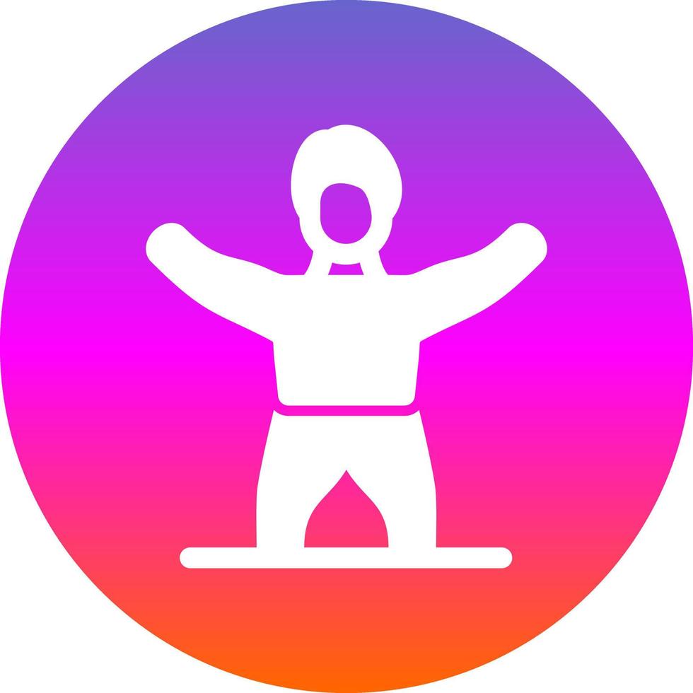 Gym Stretch Vector Icon Design