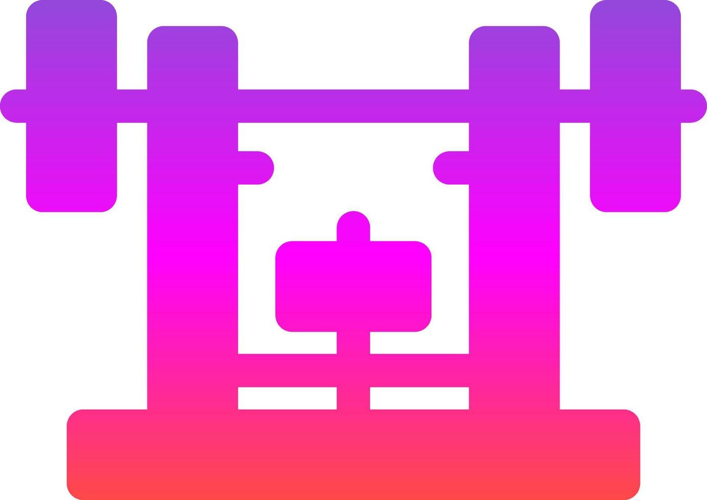 Bench Press Vector Icon Design