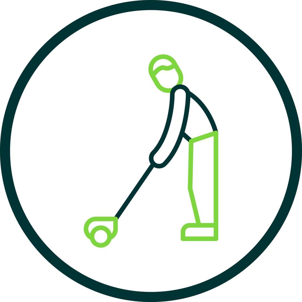 Golf Player Vector Icon Design