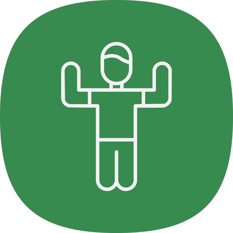 Person Exercising Vector Icon Design