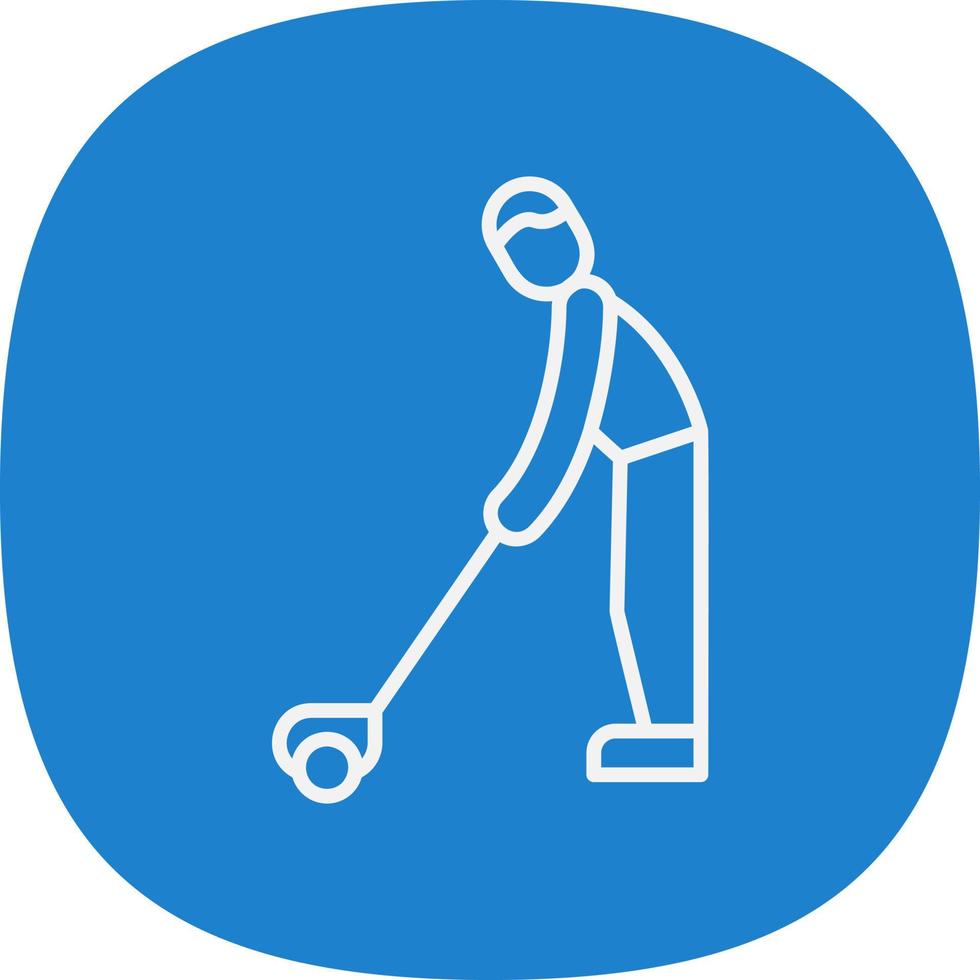 Golf Player Vector Icon Design