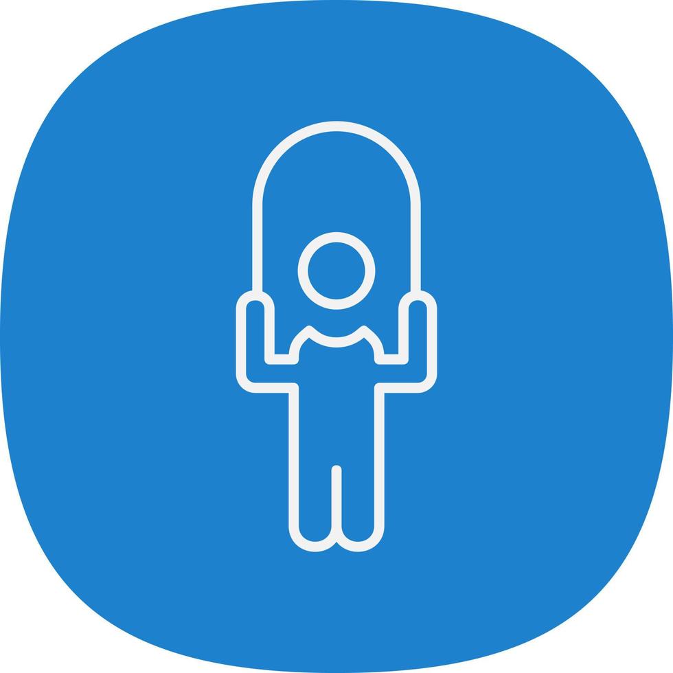 Person skipping rope Vector Icon Design