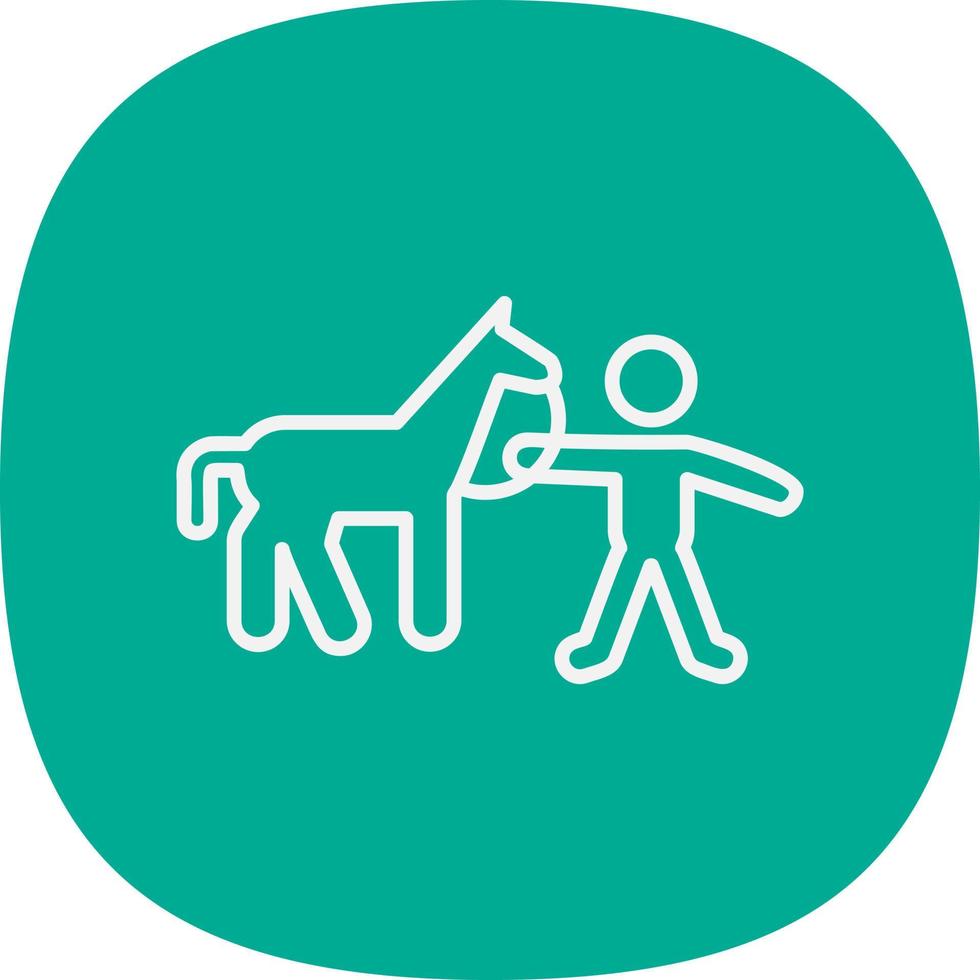 Horse Rider Vector Icon Design