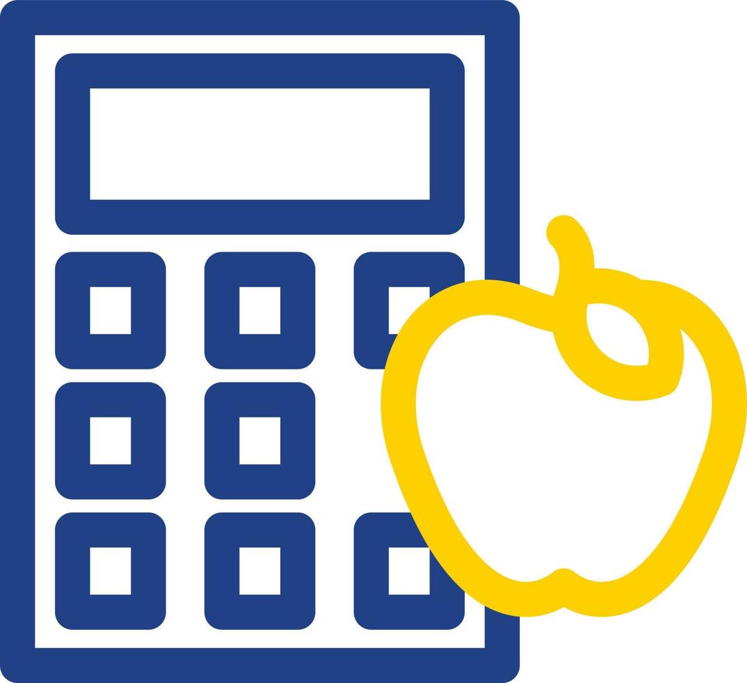 Calorie Calculator Vector Icon Design
