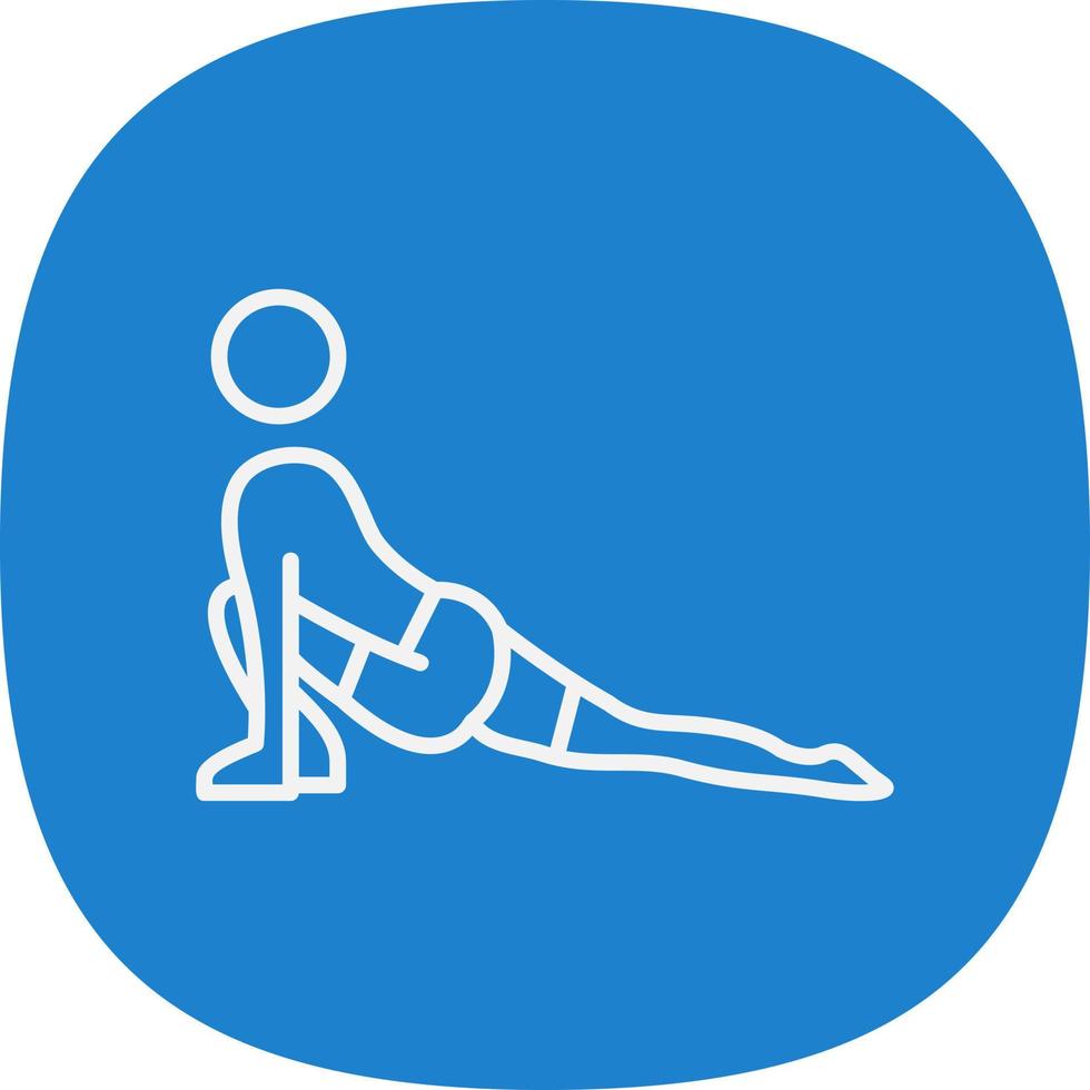 Low Lunge Right Vector Icon Design