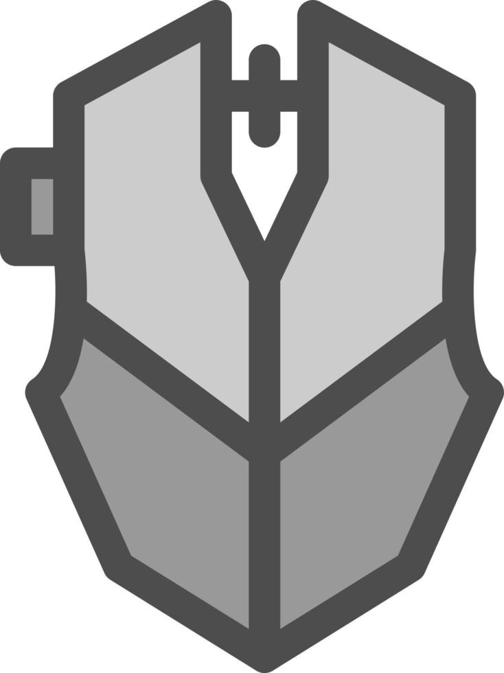 Gaming Mouse Line Vector Icon Design