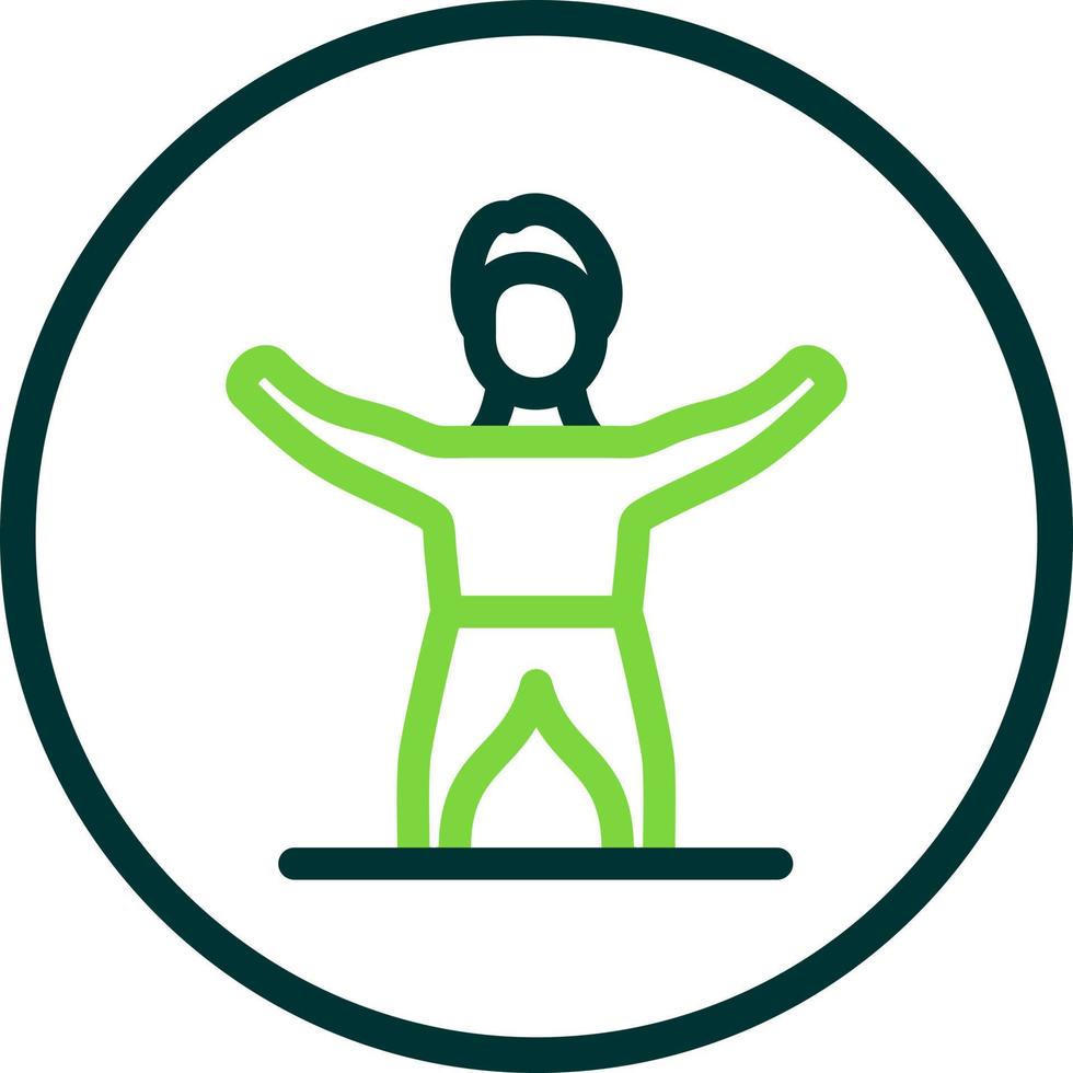 Gym Stretch Vector Icon Design