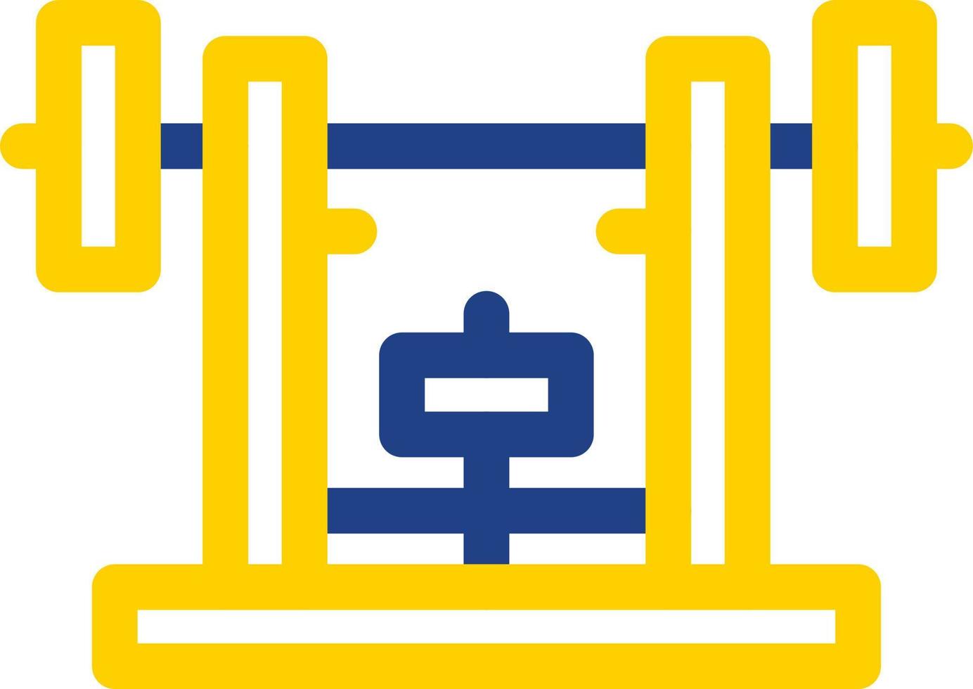Bench Press Vector Icon Design