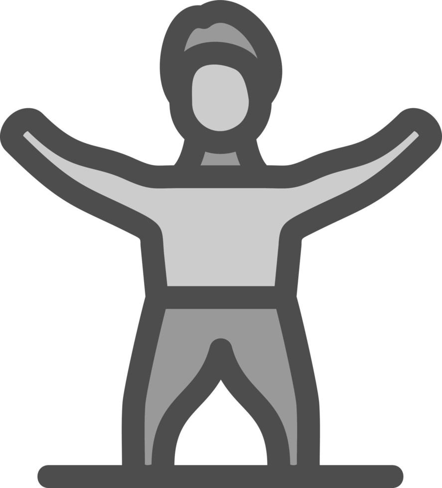 diseño de icono de vector de estiramiento de gimnasio