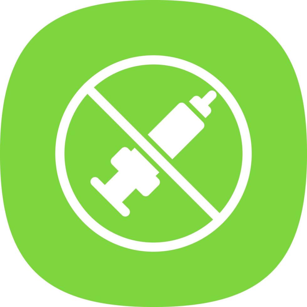 No Steroids Vector Icon Design