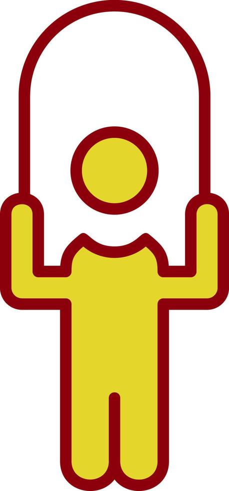 Person skipping rope Vector Icon Design