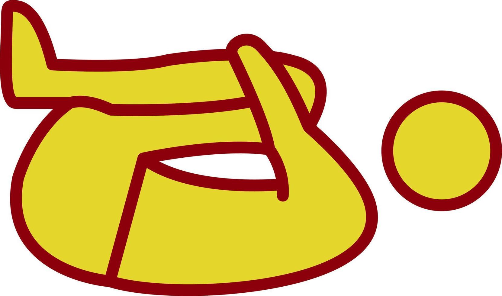 Knee Press Vector Icon Design