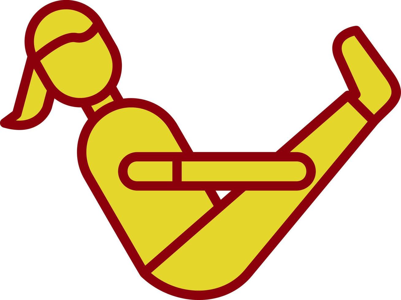 Boat Pose Vector Icon Design
