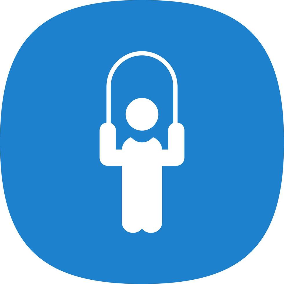 Person skipping rope Vector Icon Design