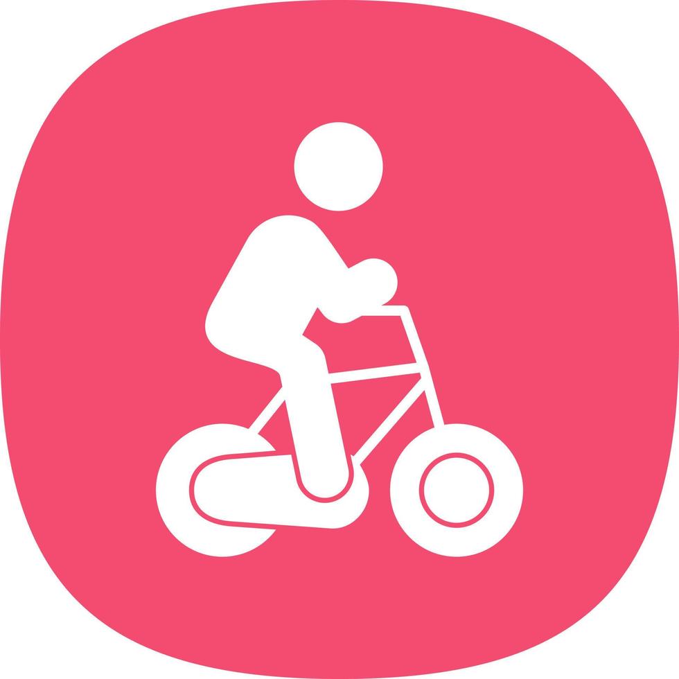 Cycling Person Vector Icon Design