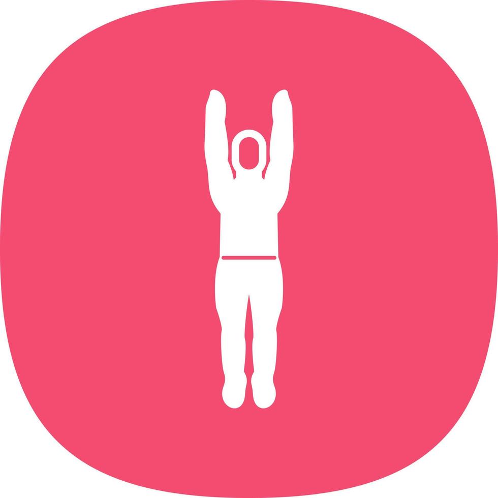 Mountain Pose Upward Vector Icon Design