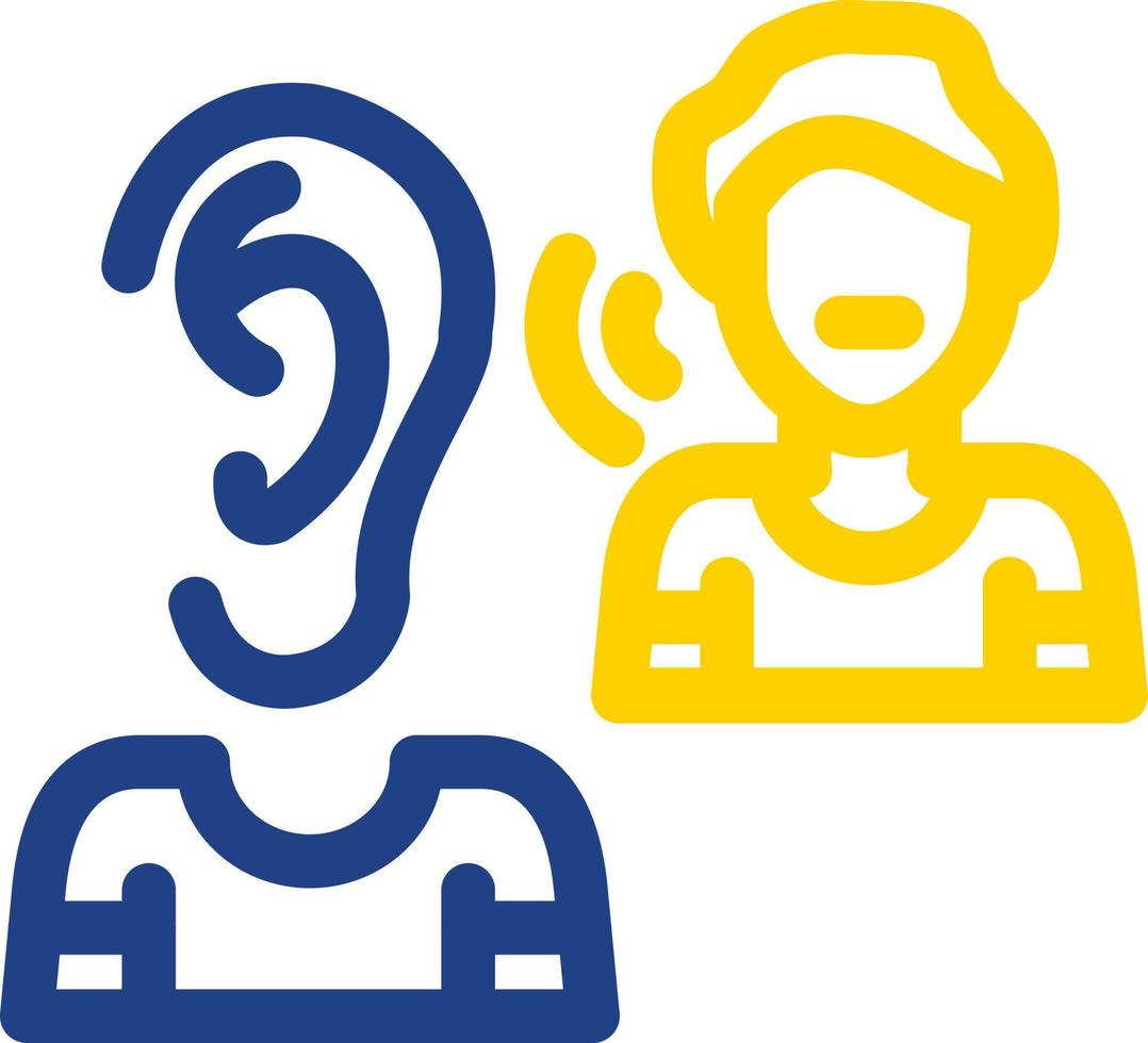 Listening Vector Icon Design