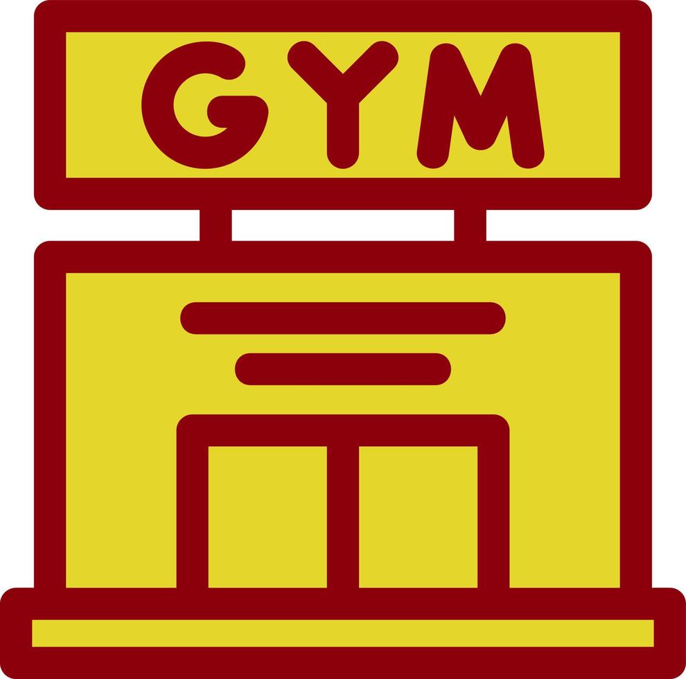 diseño de icono de vector de gimnasio