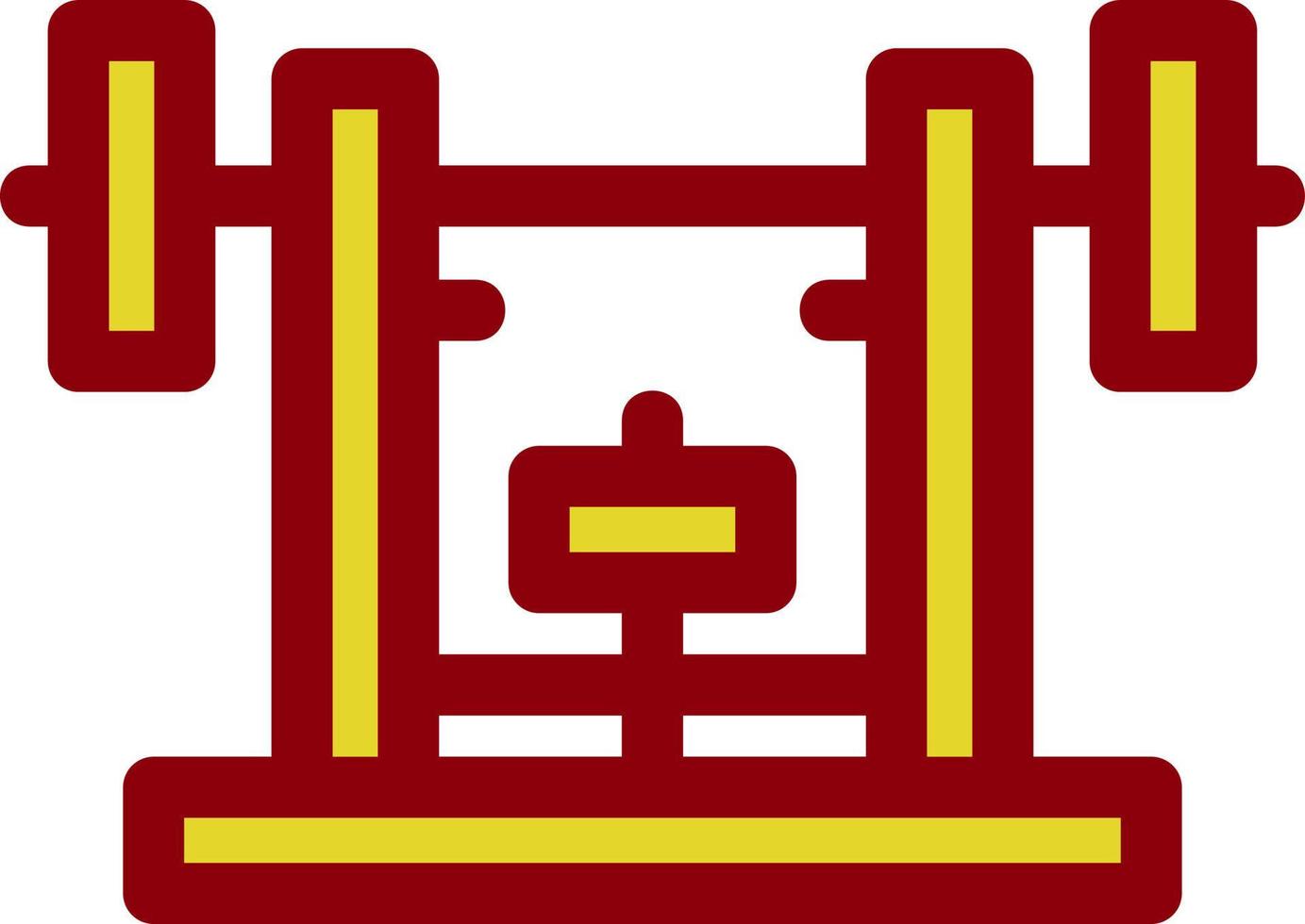 Bench Press Vector Icon Design