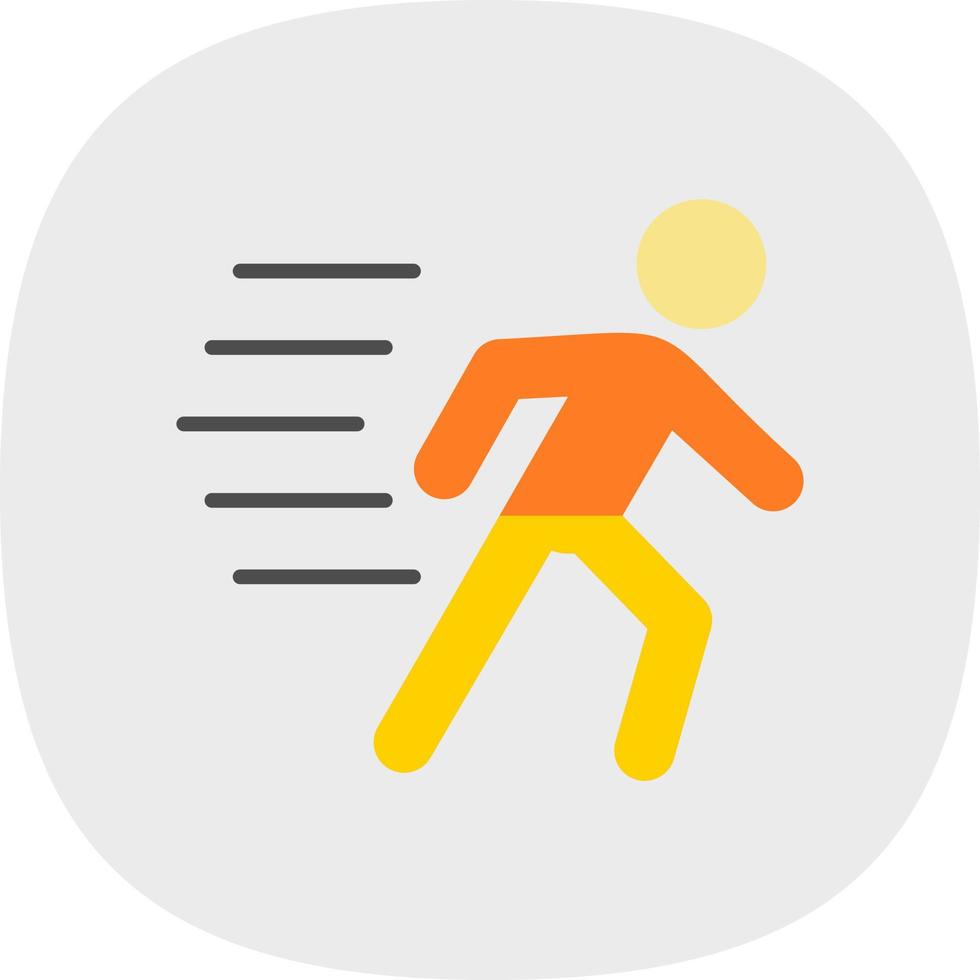 Running Person Vector Icon Design
