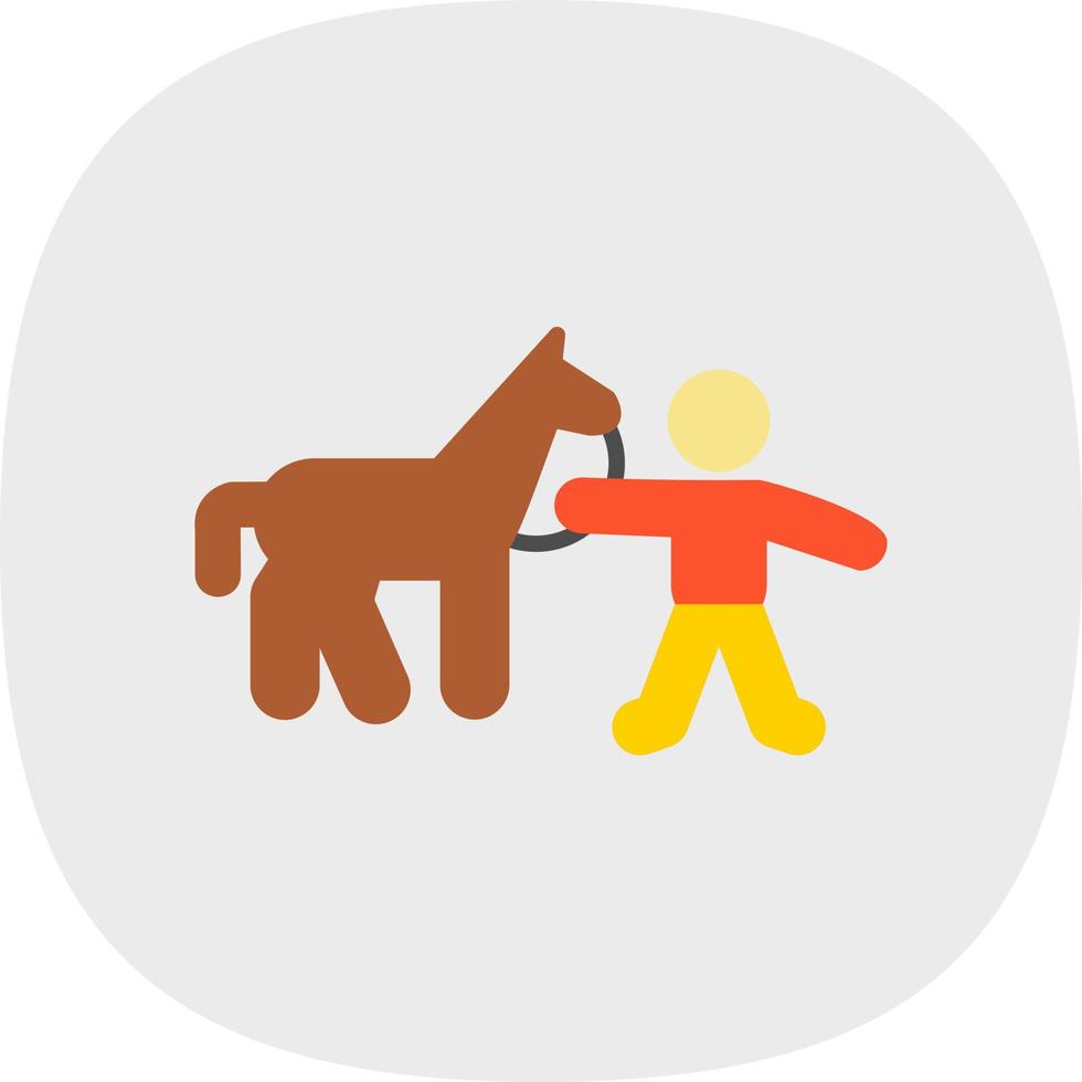 diseño de icono de vector de jinete de caballo