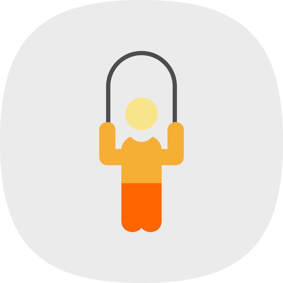 Person skipping rope Vector Icon Design