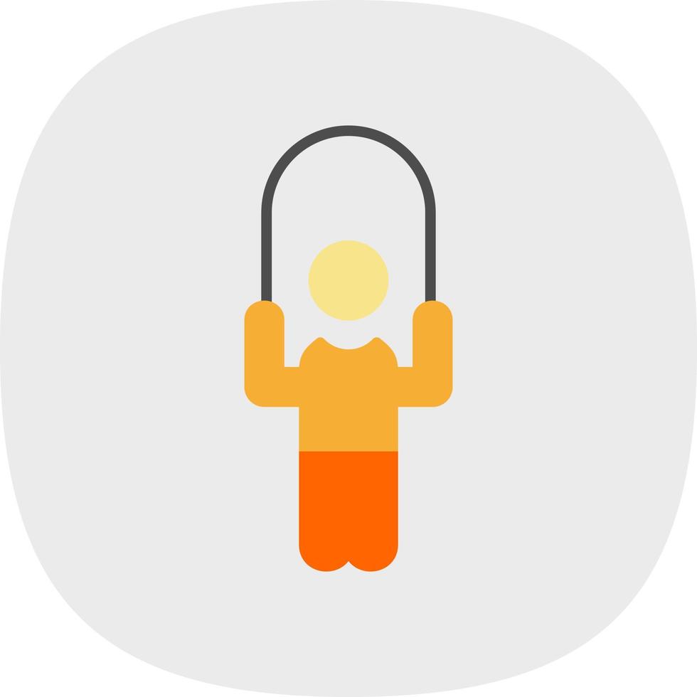 Person skipping rope Vector Icon Design