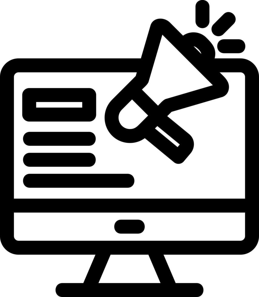Website Ads Vector Icon Design