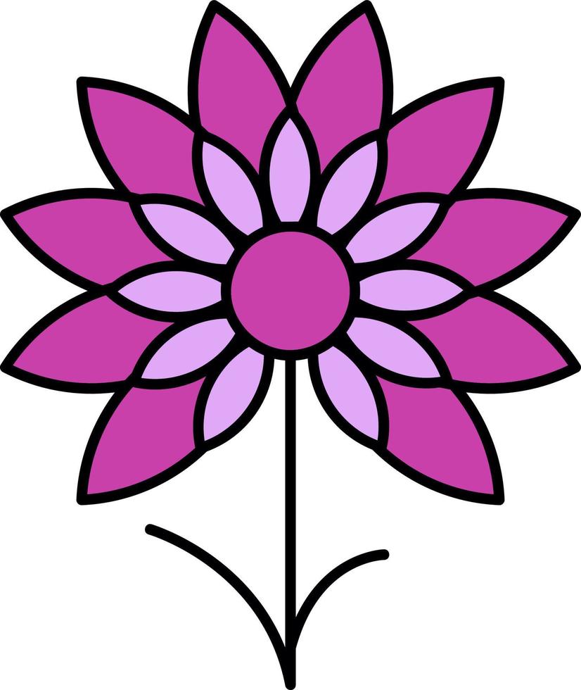 icono de flores de cebollino vector