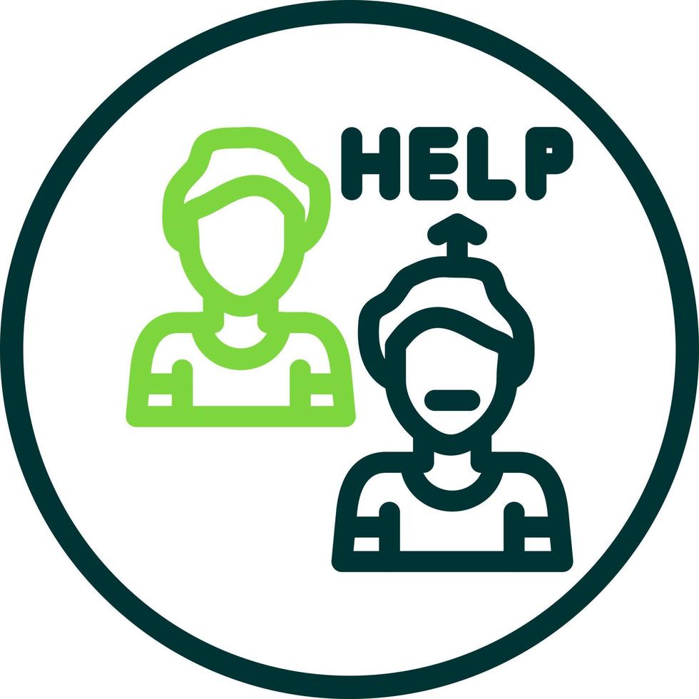 Ask For Help Vector Icon Design