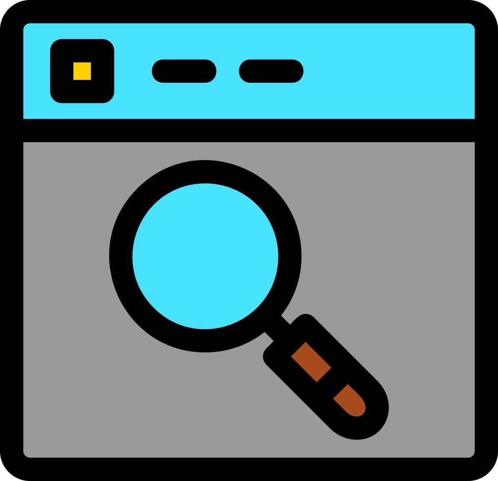 Search Engine Vector Icon Design