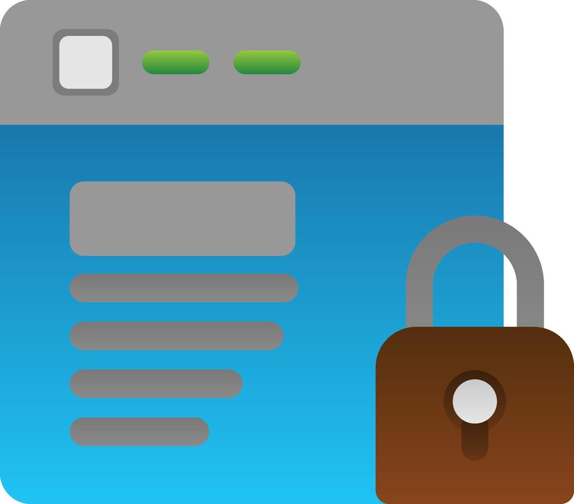 Website Security Vector Icon Design