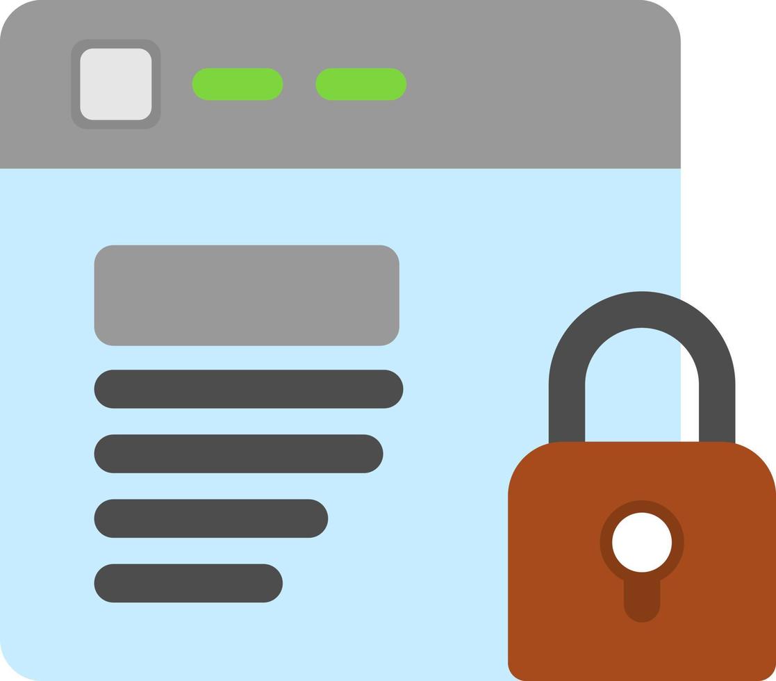 Website Security Vector Icon Design