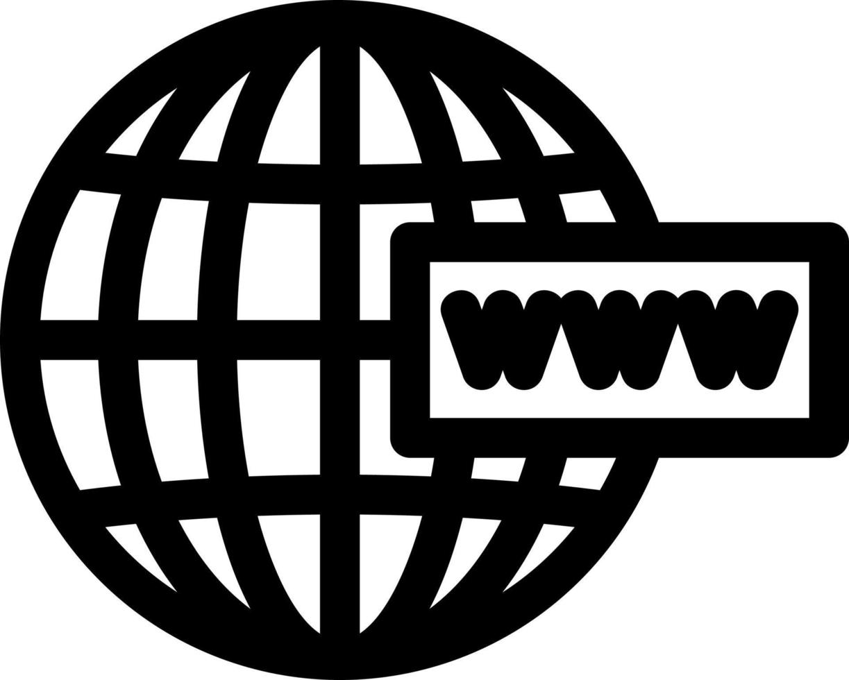 diseño de icono de vector de www
