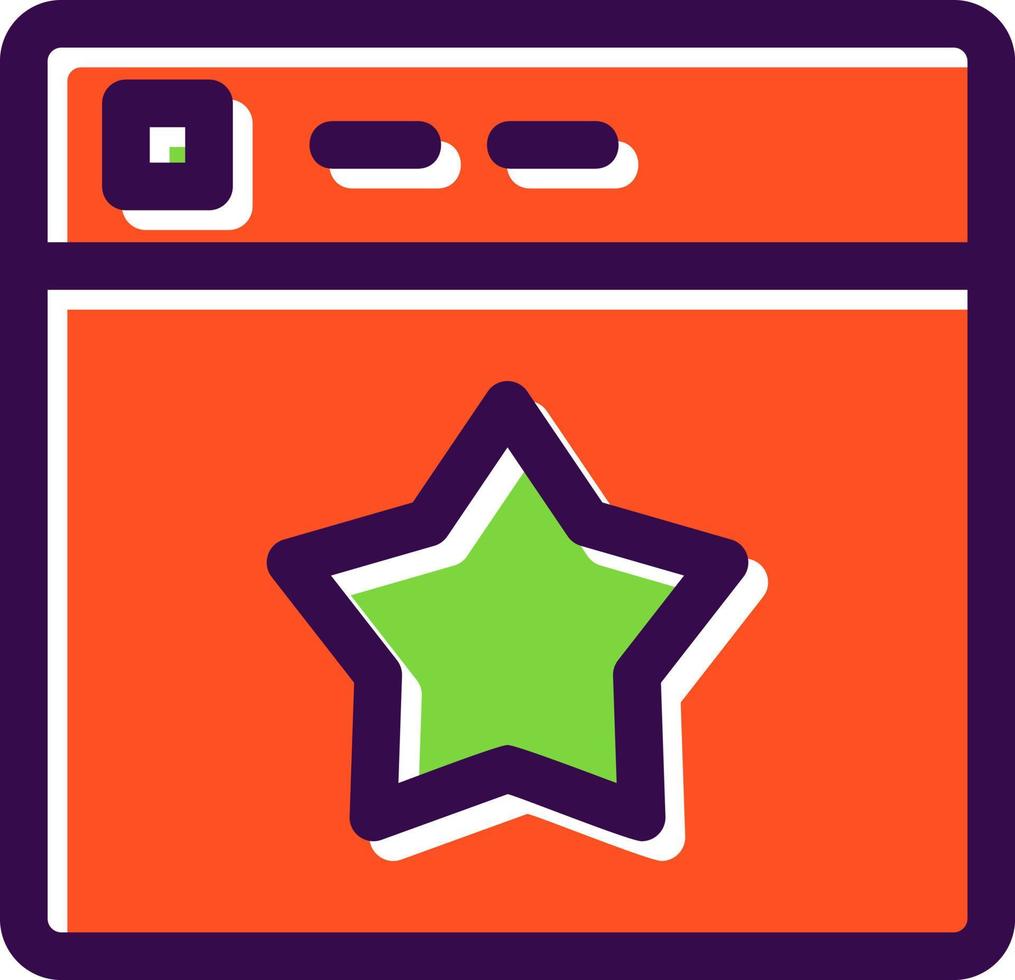 Website Rating Vector Icon Design