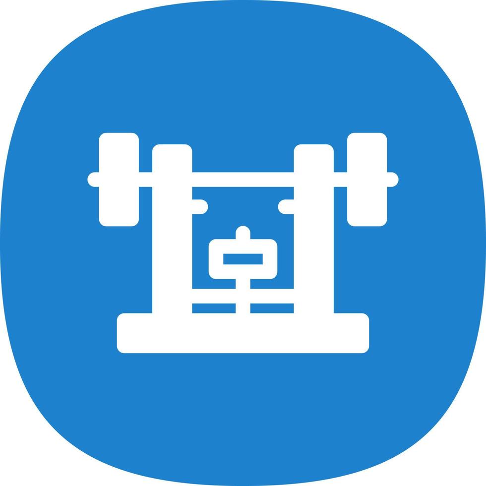 Bench Press Vector Icon Design