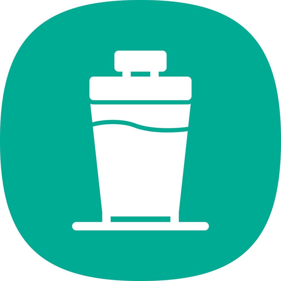 Protein Shake Vector Icon Design