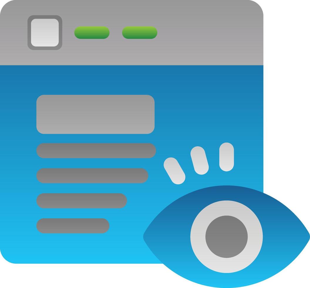 Page Visitors Vector Icon Design