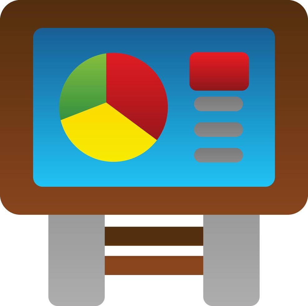 Statistics Presentation Vector Icon Design