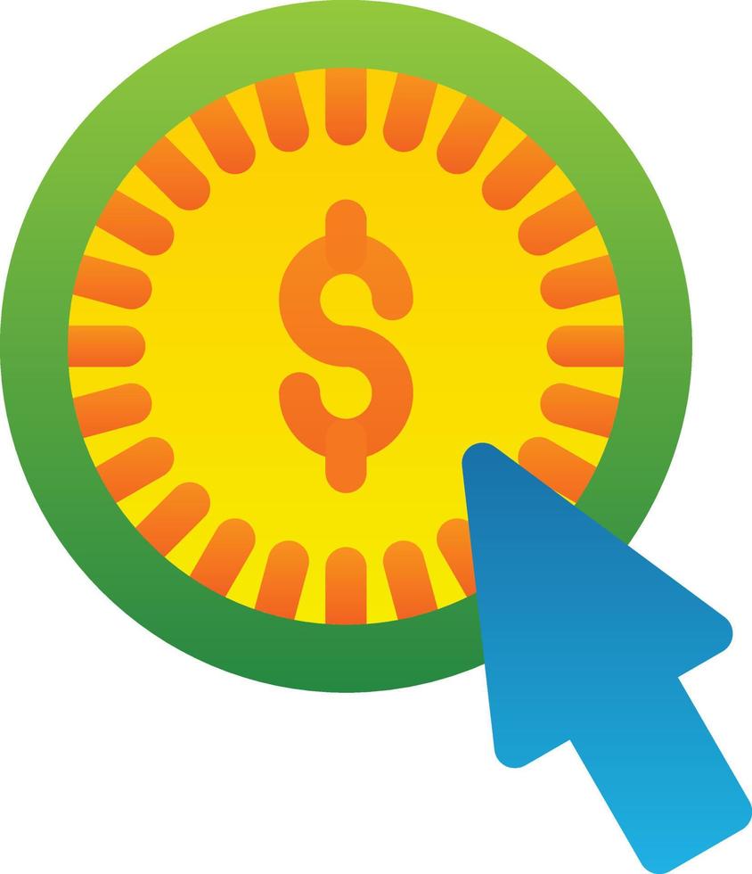 Pay Per Click Vector Icon Design