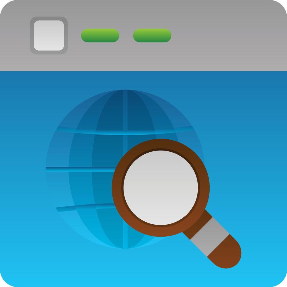Website Search Vector Icon Design