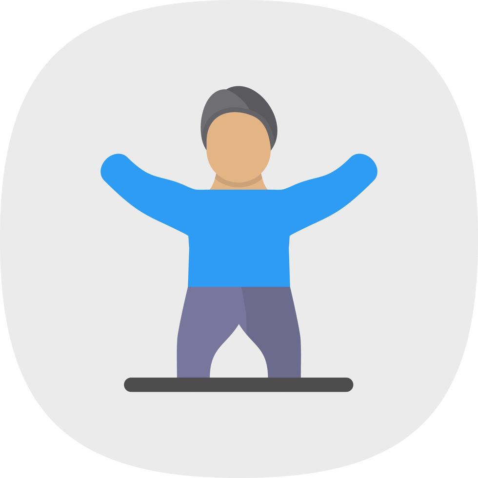 Gym Stretch Vector Icon Design
