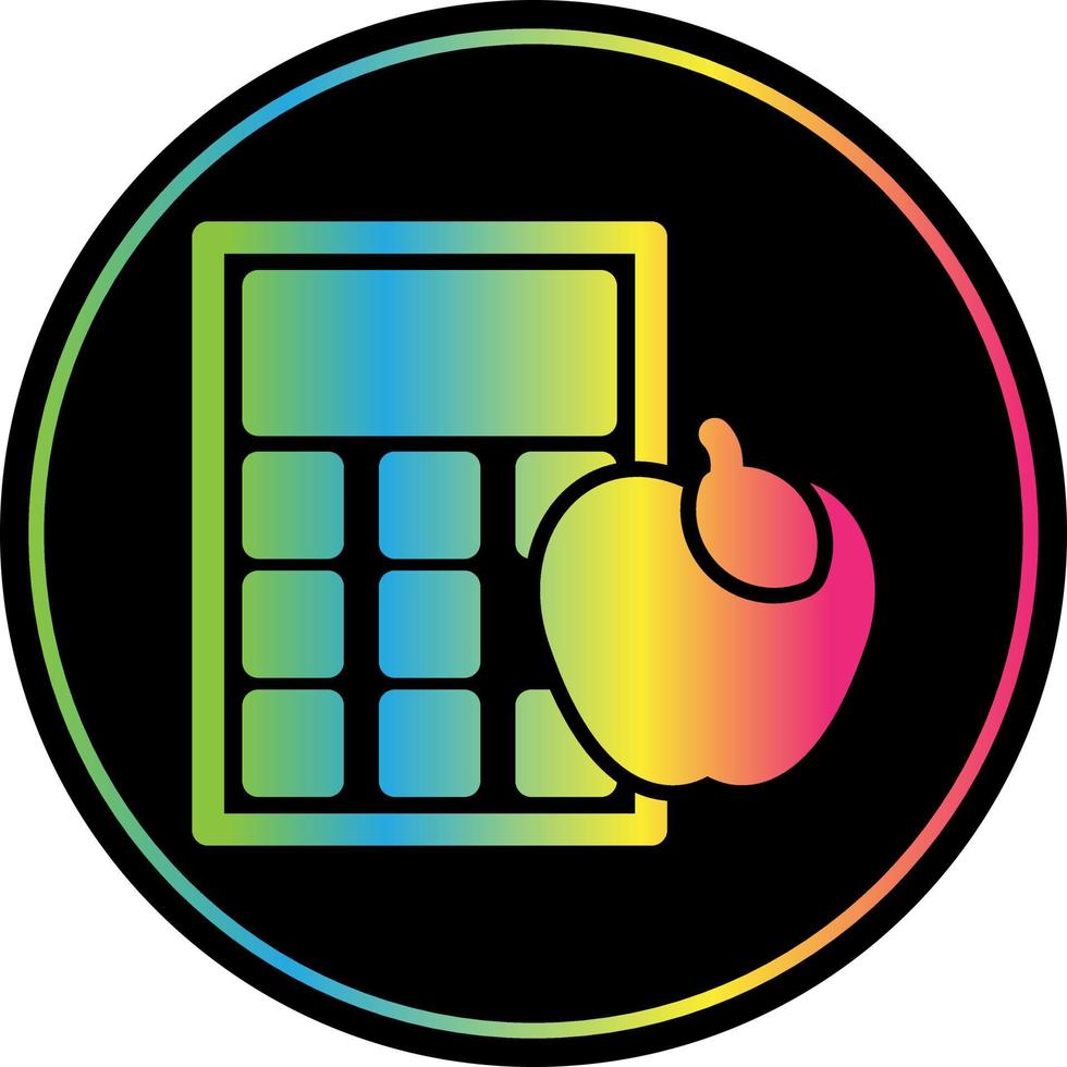 Calorie Calculator Vector Icon Design