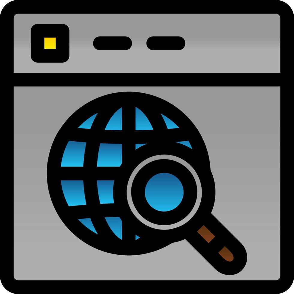 Website Search Vector Icon Design