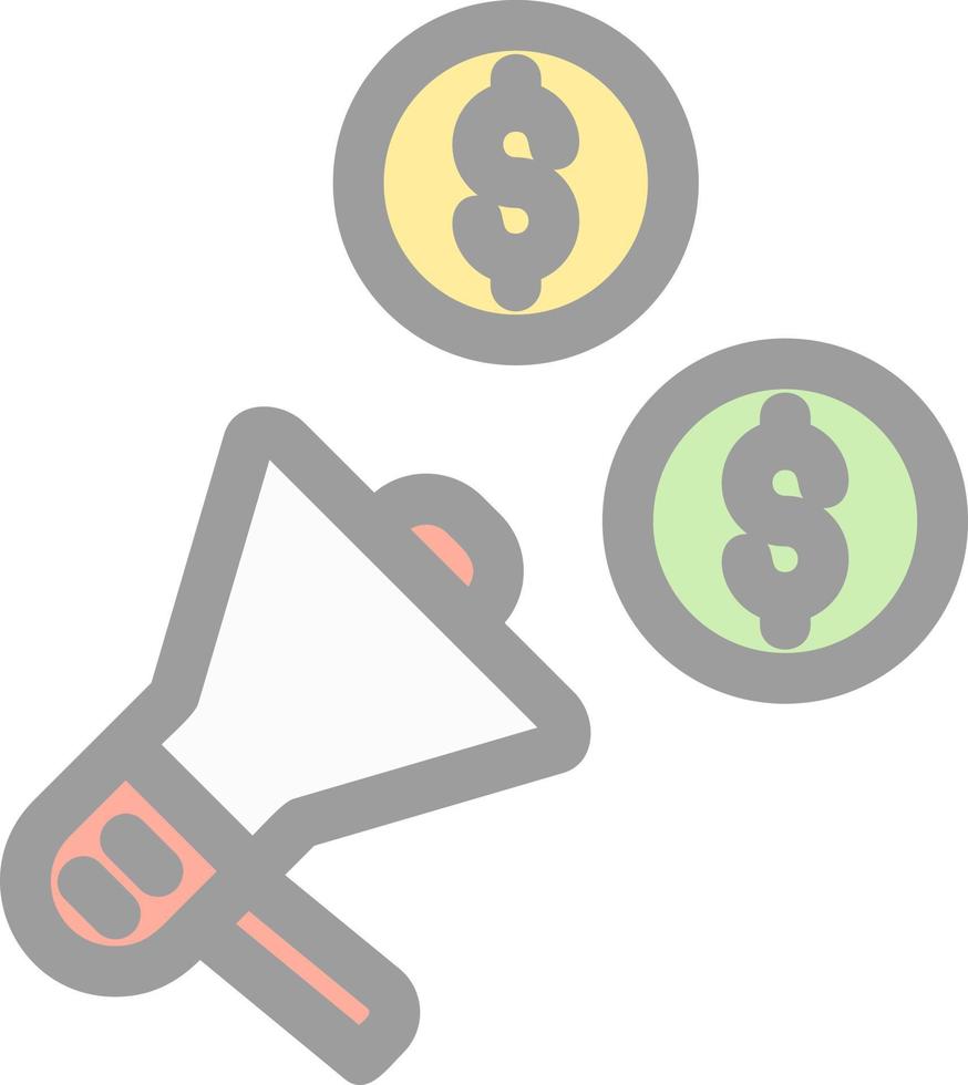 Marketing Budget Vector Icon Design
