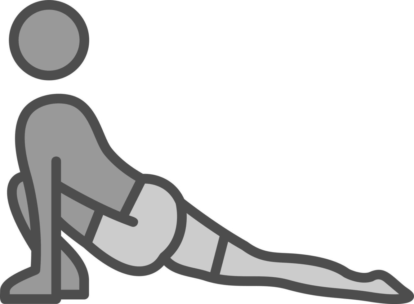 Low Lunge Right Vector Icon Design