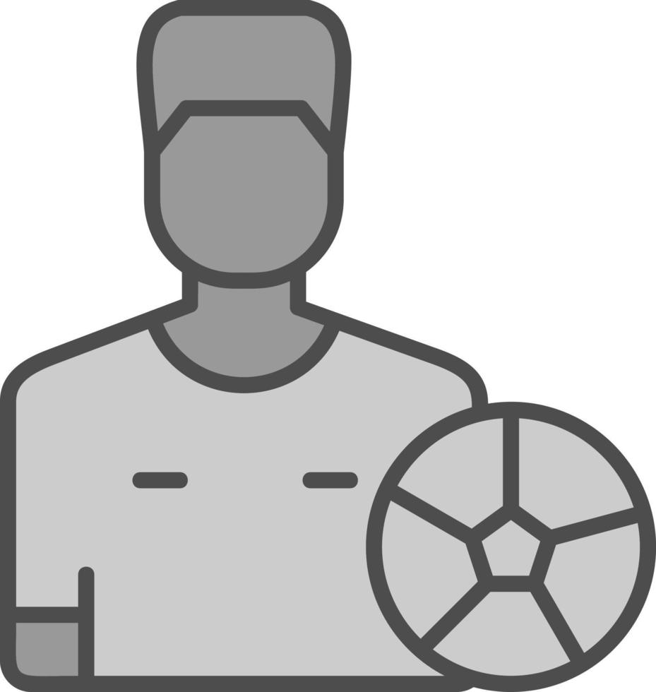 diseño de icono de vector de jugador de fútbol